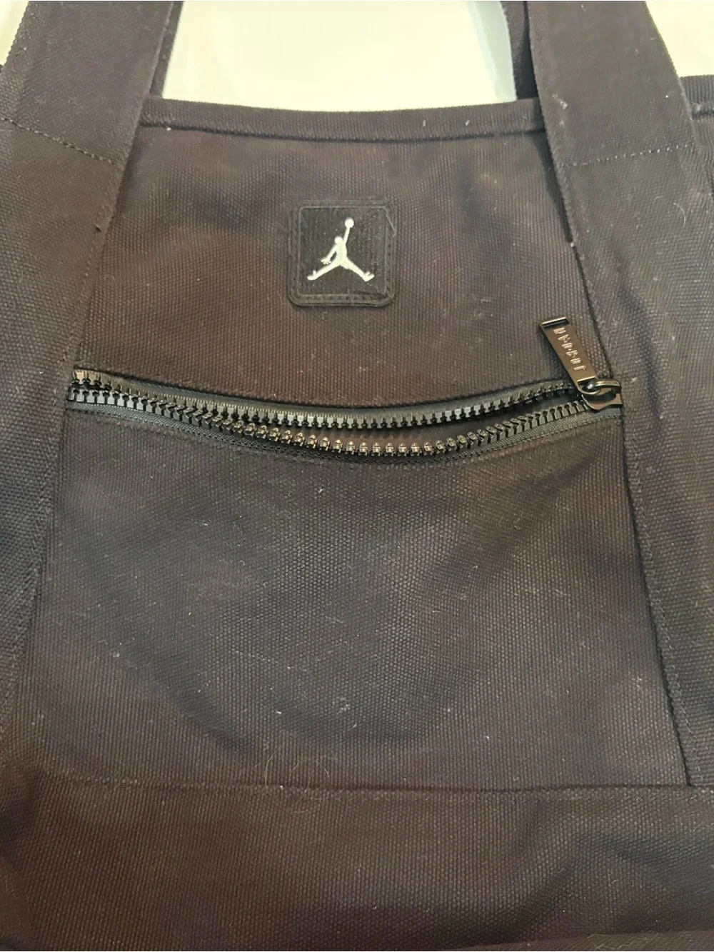 Unisex Jordan Jumpman Black Canvas Duffel-Style Tote